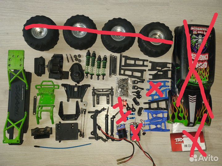Traxxas gravedigger/stampede разбор