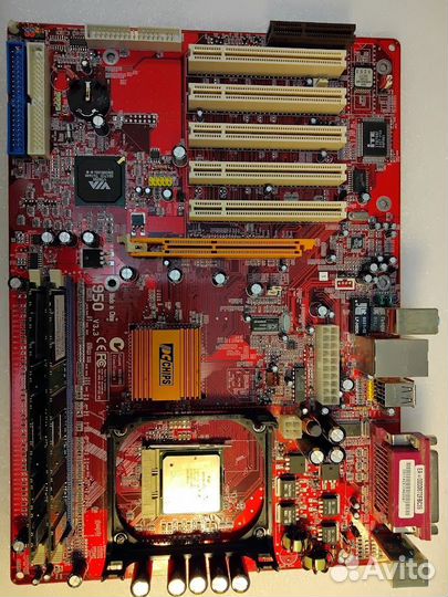 Редкая материнка PC chips M950 V:3.3, Socket 478