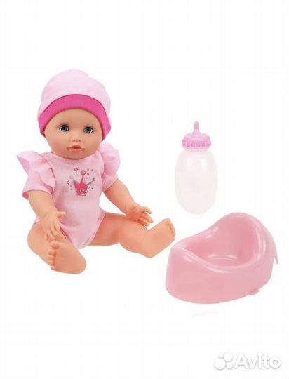 Пупс новый с горшком и бутылочкой