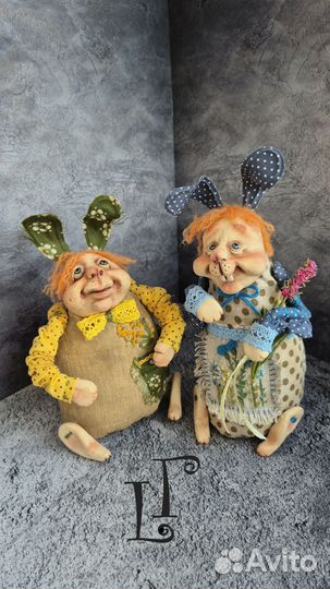 Интерьерная кукла зайчик