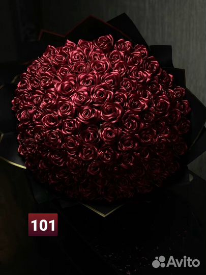 Букеты из атласных лент