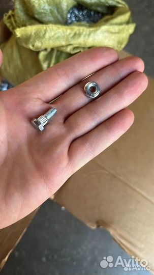 Болт с гайкой для крепления сегментов Шумахер