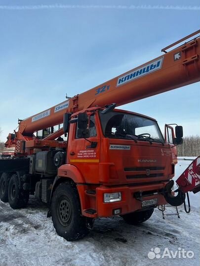 Аренда и услуги автокрана-вездехода, 32 т, 30.2 м, с гуськом 9 м