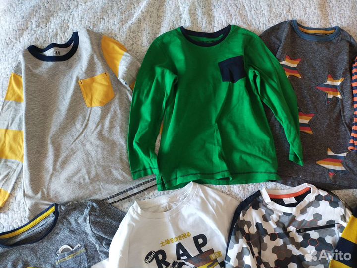 Футболки с длинным рукавом, на 5, 6 лет