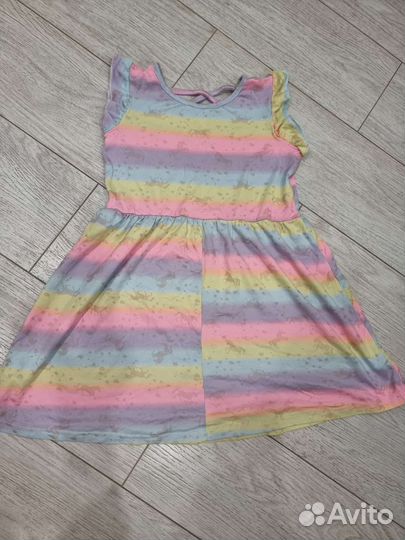 Пакет вещей на девочку 98 104 с единорожками