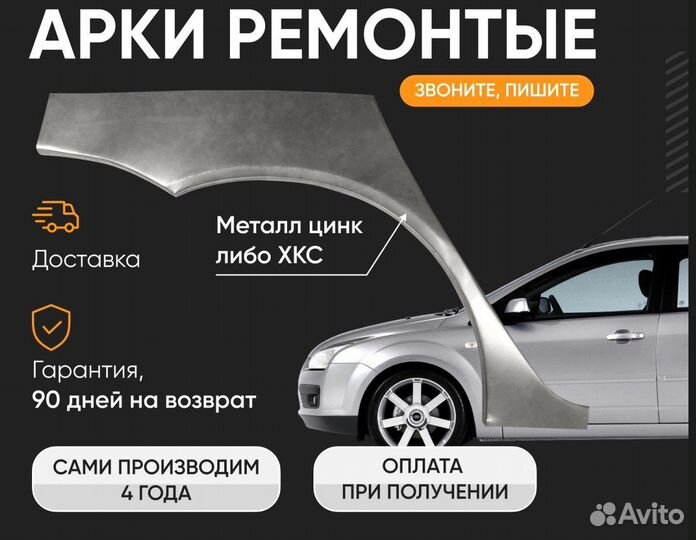 Ремонтные арки Hyundai Accent 2