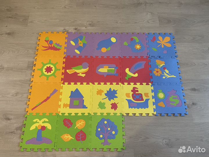 Детский коврик пазл 18 шт