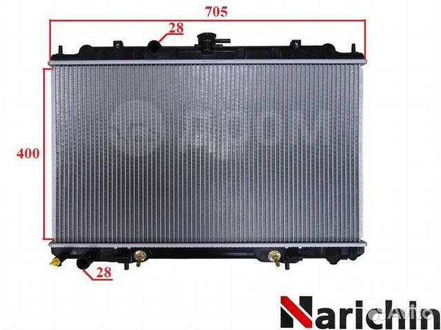 Радиатор двигателя Nissan Avenir W11 QG18DE