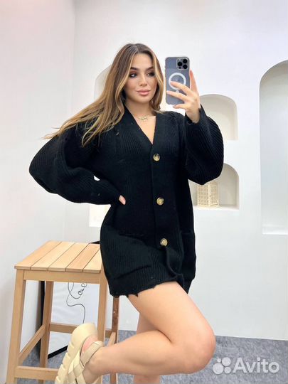 Кардиган женский длинный оптом