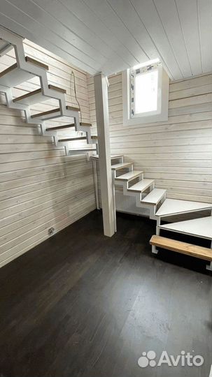 Лестница межэтаж каркас в избу