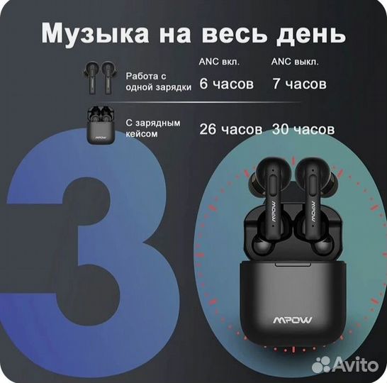 Беспроводные наушники mpow X3