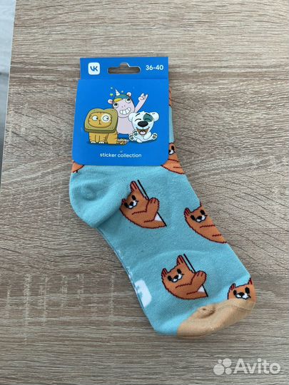 Носки вк мерч Лис