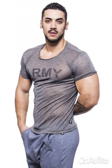 Футболка Andrew Christian Army Tee Elite - Grey ML
