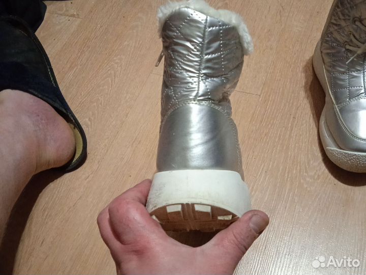 Дутики женские зимние 37 раз.очень теплые б/у