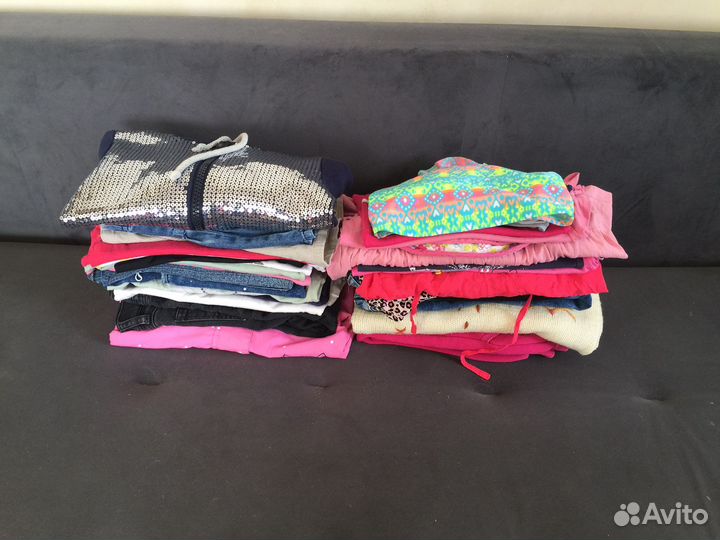 Вещи на девочку 104-110 см, 41 штука