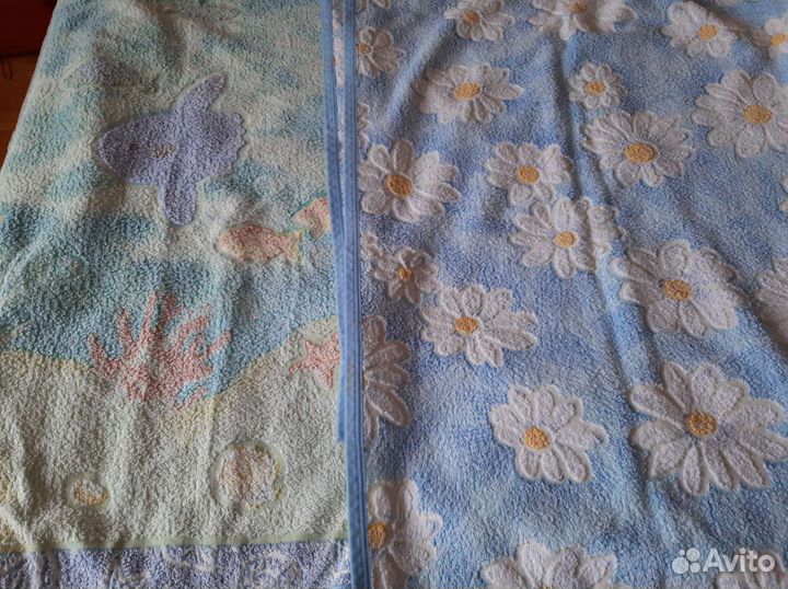 Простынь махровая х/б