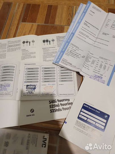 Папка с документацией бмв е34