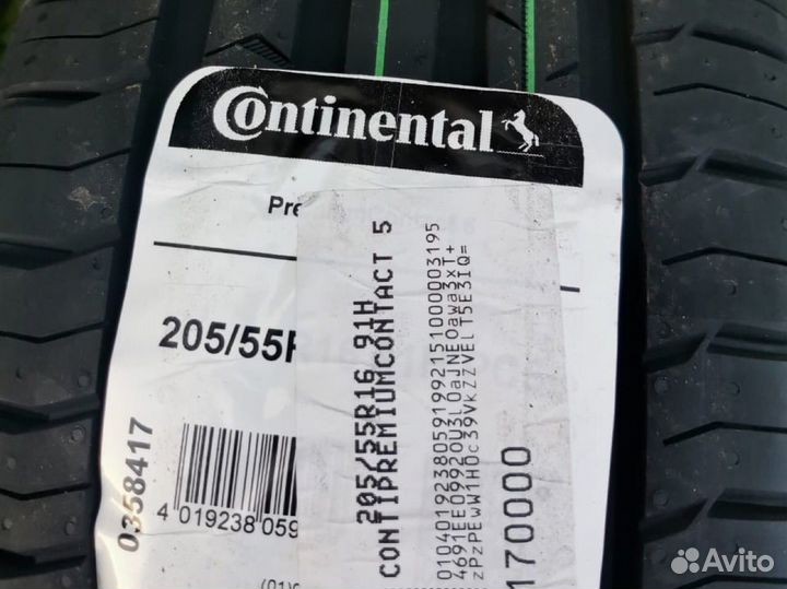 Continental ContiPremiumContact 5 205/55 R16 91H