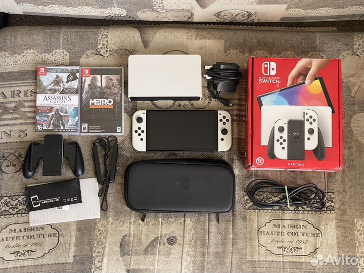 Nintendo switch oled +3игры