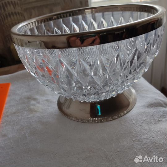 Ваза на ножке стекло СССР