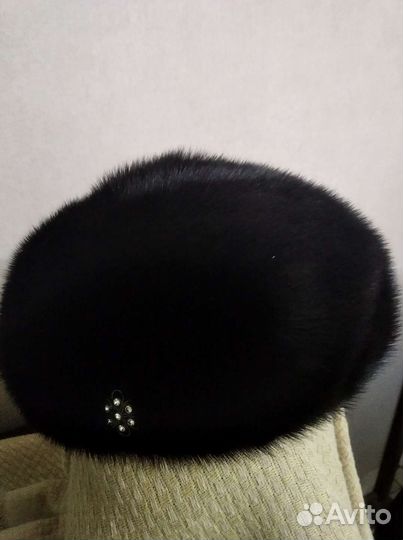 Новый берет женский норковый