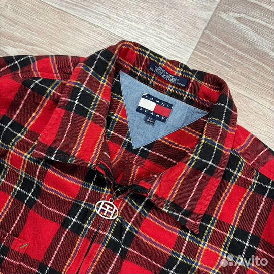 Винтажная фланелевая рубашка Tommy Hilfiger