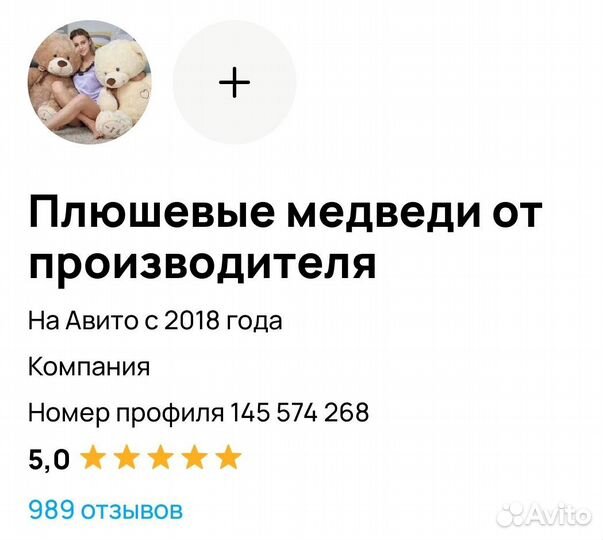 Плюшевый медведь