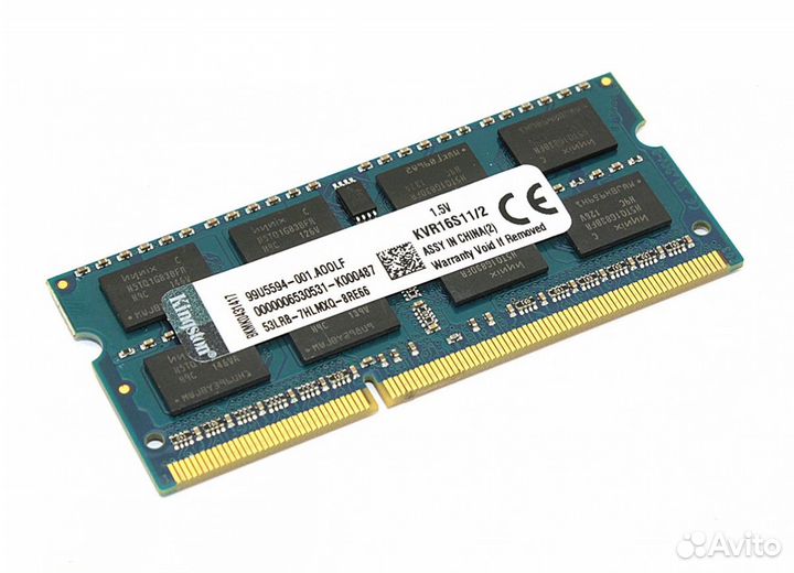 Модуль памяти Kingston sodimm DDR3 2GB 1600 MHz PC