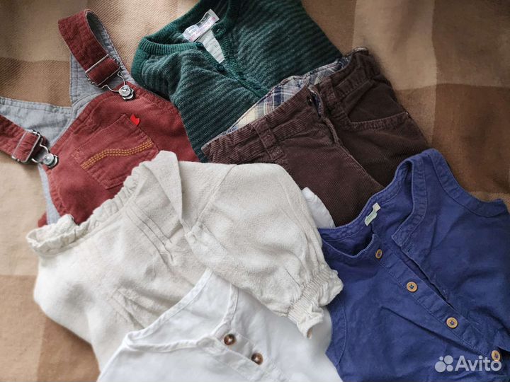 Комплект фирменных вещей 74 р.: Zara, Bennetton