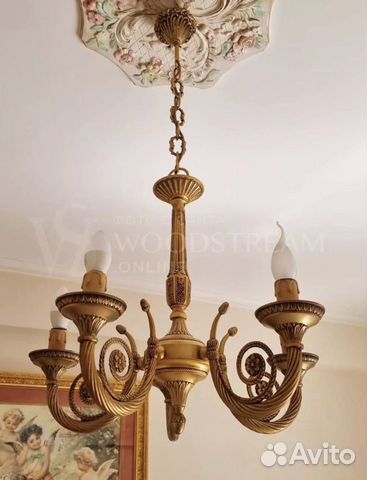 Люстра. Бронза. Антиквариат. Винтаж из Европы