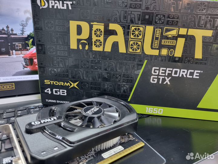 Видеокарта Palit GTX 1650 StormX 4Gb на гарантии