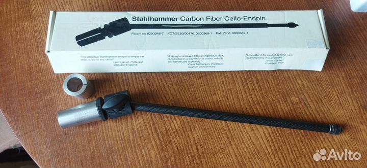 Шпиль для виолончели наклонный карбоновый