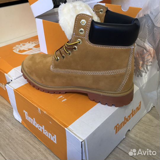 Ботинки timberland с мехом