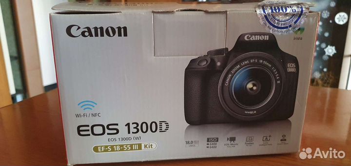 Зеркальная камера canon EOS 1300D Kit 18-55mm DC