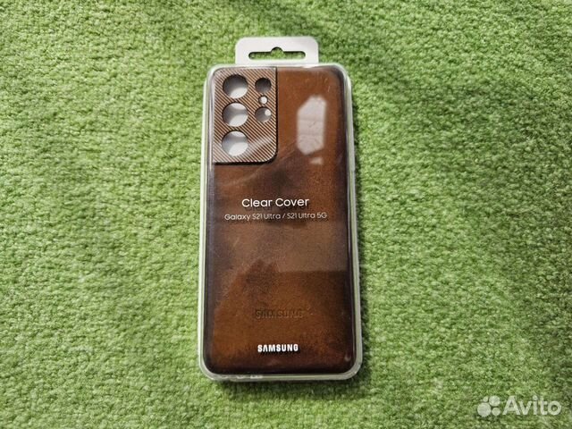 Чехол Leather Cover Brown Samsung Galaxy s21 ultra объявление продам
