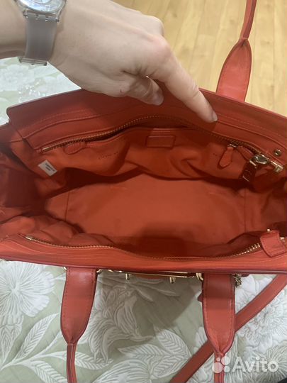 Сумка женская натуральная кожа coach