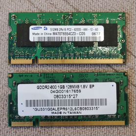 Оперативная память ddr2 для ноутбука