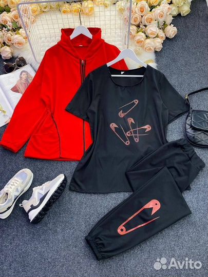 Спортивный костюм тройка женский 54-64