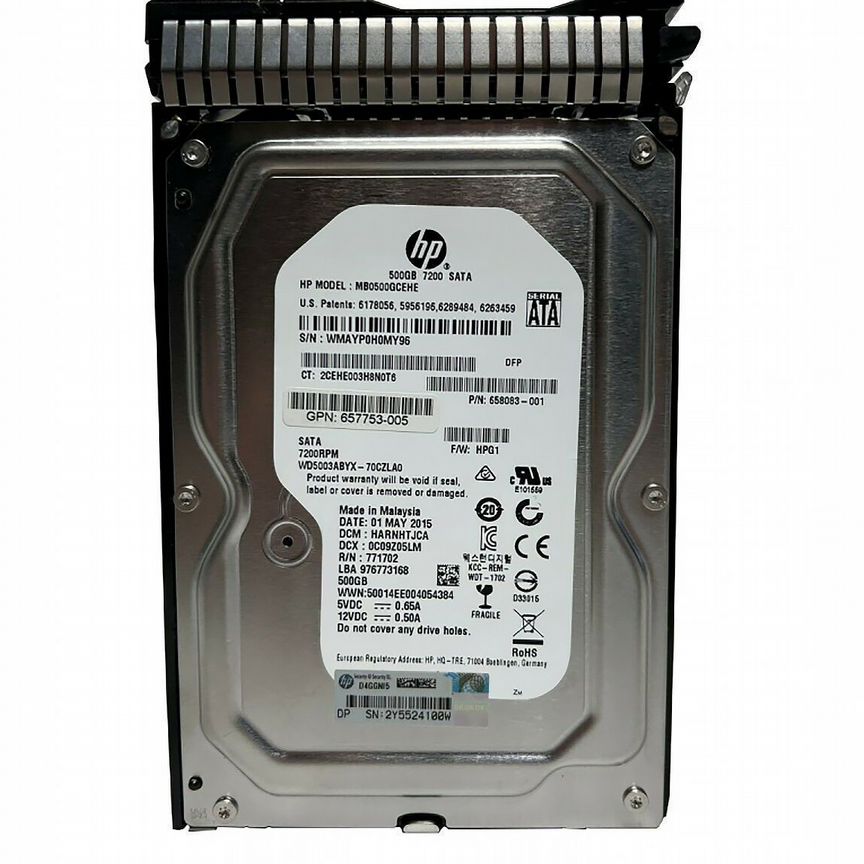 [MB0500GCEHE] Жесткий Диск Hp 500gb Sata3 3,5" Hdd Mb0500gcehe