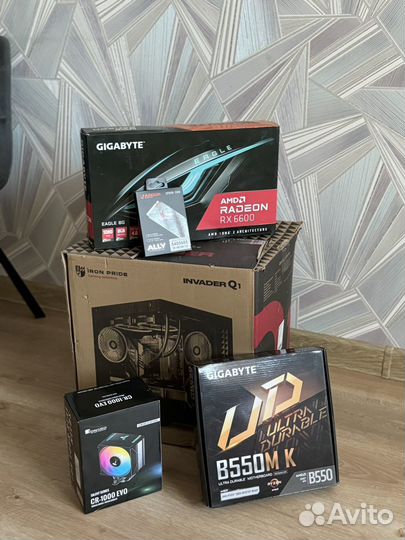 Игровой пк ryzen 5 5600x rx 6600