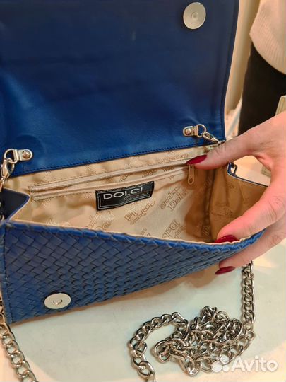 Сумка женская синяя италия