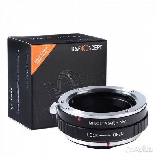 Адаптер K&F concept Minolta AF - Micro 4/3 новый