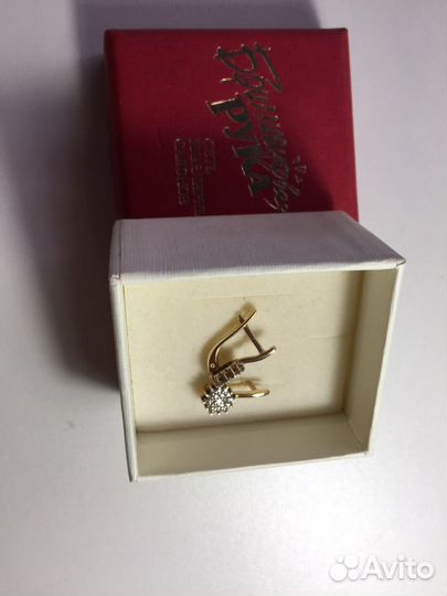 Золотые серьги 585 пробы