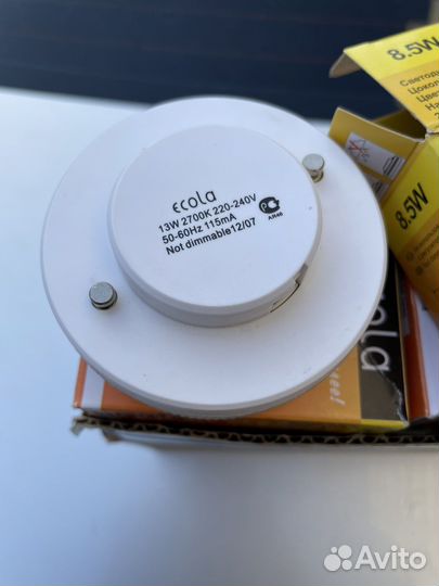 Лампы энергосбергающие ecola gx53