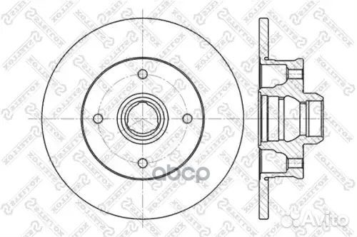 6020-9935-SX диск тормозной задний VW