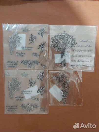 Прозрачные силиконовые штампы для скрапбукинга