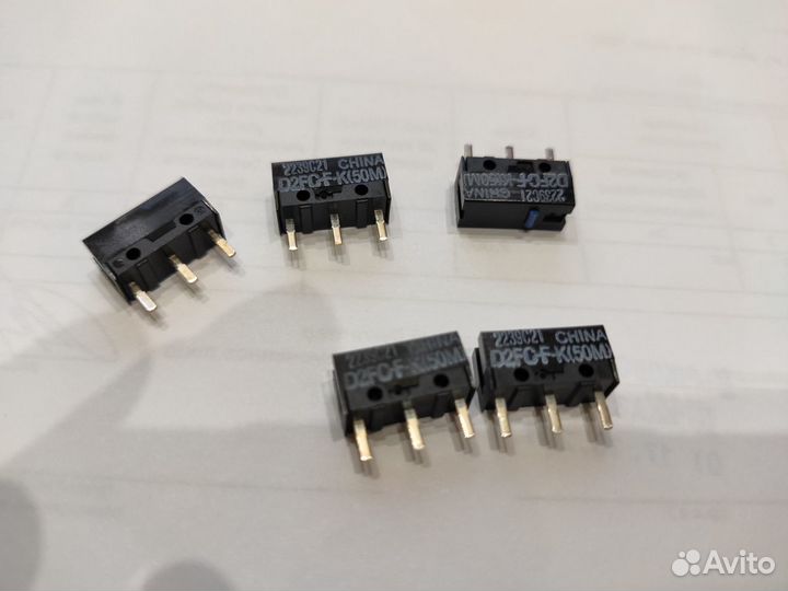 Микропереключатели Omron D2FC-F-K (50M), D2FC-F-7N