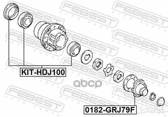 Ступица передняя flange toyota land cruiser 100