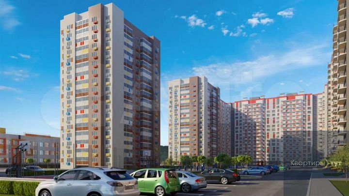 2-к. квартира, 60,4 м², 11/17 эт.