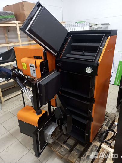 Валдай-15вс пеллетный котёл (комбинированный)